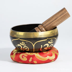 Handmade Bronze Tibetan Singing Bowl + FREE Mallet and O-ring