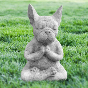 French Bulldog Meditating Figurine Statue