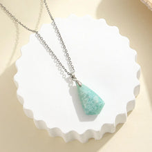 Load image into Gallery viewer, Natural Stone Geometric Pendant Necklace/ Crystal Pendulum