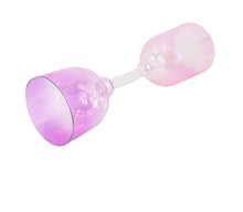 Load image into Gallery viewer, Practitioner Bowls - Handled Singing Bowl, 6-8 Inch Double Head Pink Quartz Crystal + FREE Mallet and Carrying Case