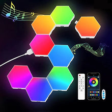 Load image into Gallery viewer, RGB Bluetooth LED Hexagon Light