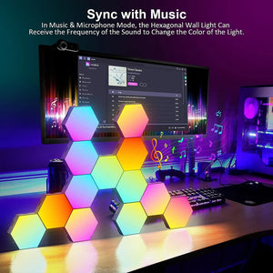 RGB Bluetooth LED Hexagon Light