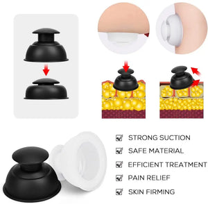 12pcs Silicone Cupping Therapy Set with Bag