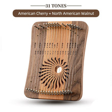 Load image into Gallery viewer, 17/31 Strings Fingerplay Kalimba Lyre Harp Chromatic Thumb Piano