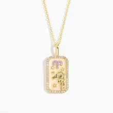 Load image into Gallery viewer, Zodiac Sign Birthstone Necklace