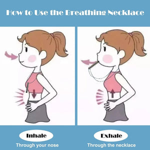 Stainless Steel Mindful Breathing Meditation Necklace