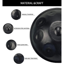 Load image into Gallery viewer, 18 Inch, 9 tone, G minor 432hz/440hz Handpan + FREE Carrying Bag