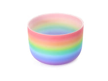 Load image into Gallery viewer, 6-9 Inch Full Color Frosted Crystal Singing Bowl + FREE Mallet and O-ring