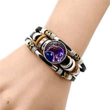 Load image into Gallery viewer, Luminous 12 Zodiac Signs Charm Bracelet