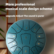 Load image into Gallery viewer, 6 Inch, 11 Notes Mini Steel Tongue Drum + FREE Mallet and Carrying Bag