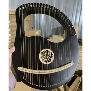 24 String Black Harp Lyre