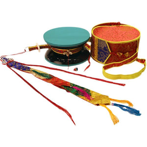 Nepal Sheepskin Hand Drum + FREE Carrying Bag