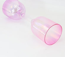 Load image into Gallery viewer, Practitioner Bowls - Handled Singing Bowl, 6-8 Inch Double Head Pink Quartz Crystal + FREE Mallet and Carrying Case