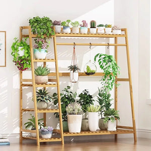 Bamboo Multi-layered Instrument Display Shelf