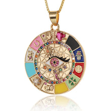 Load image into Gallery viewer, Multi-element Evil Eye Necklace