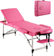 Load image into Gallery viewer, 79 inch Portable Massage Table – Adjustable 3-Fold Spa Bed