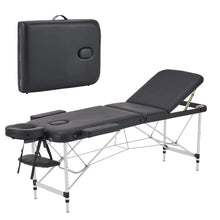 Load image into Gallery viewer, 84 inch Portable Massage Table – Adjustable 3-Fold Spa Bed