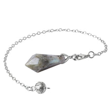 Load image into Gallery viewer, Natural Crystal Single-Point Hexagonal Pyramid Pendulum