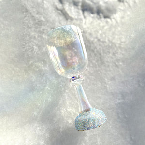 Alchemy Cosmic Light Quartz Crystal Handle Singing Bowl + FREE Mallet