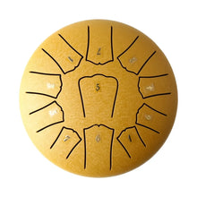 Load image into Gallery viewer, 6 Inch, 11 Notes Mini Steel Tongue Drum + FREE Mallet and Carrying Bag