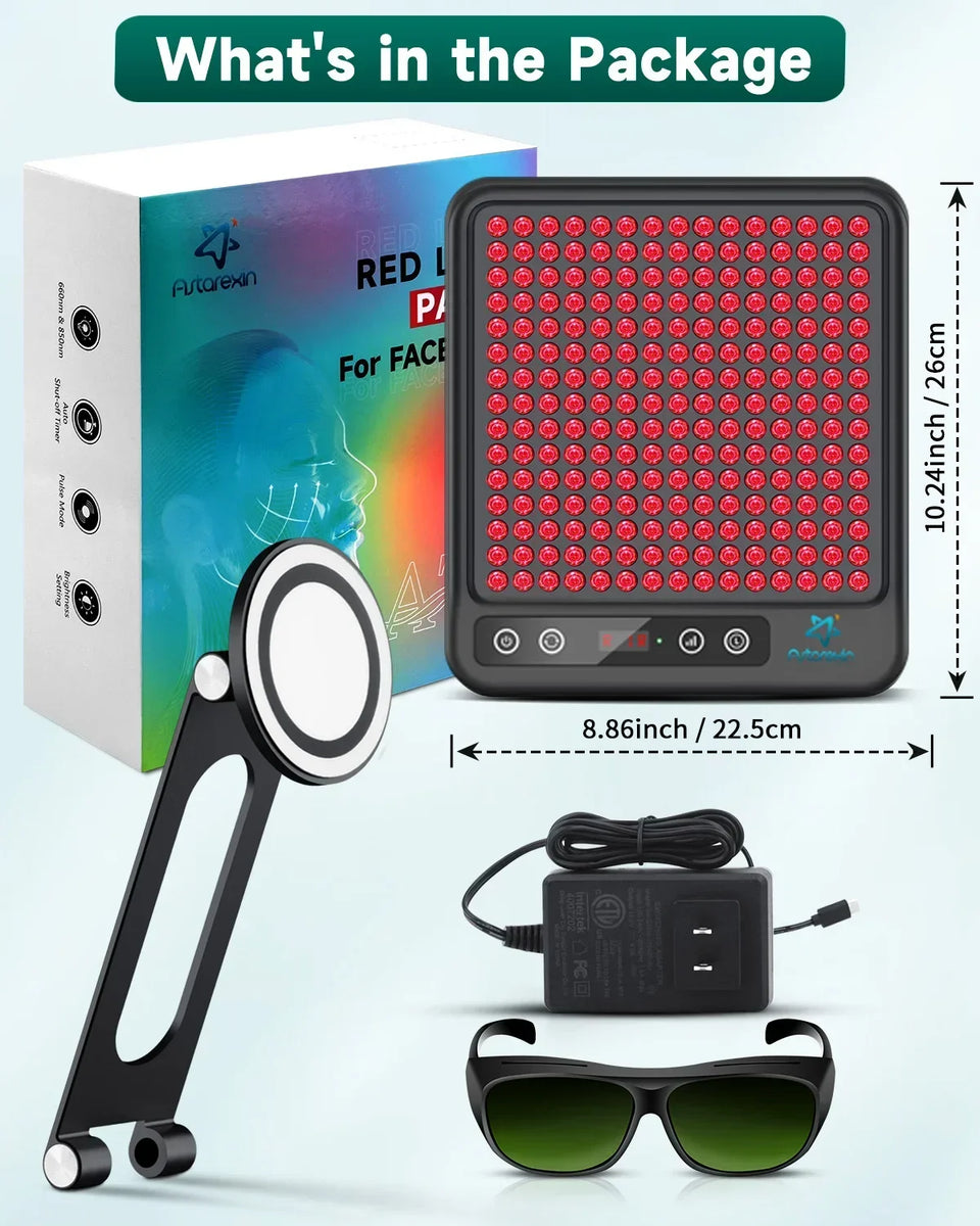 Dual-Wave LED Red Light Therapy Panel — 660nm Red & 850nm Near-Infrare