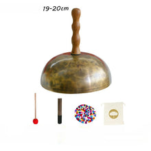 Load image into Gallery viewer, Nepal Small Handmade Bronze Handled Tibetan Singing Bowl+ FREE Mallet