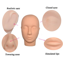 Load image into Gallery viewer, Silicone Mannequin Flat Head