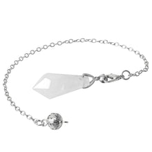 Load image into Gallery viewer, Natural Crystal Single-Point Hexagonal Pyramid Pendulum