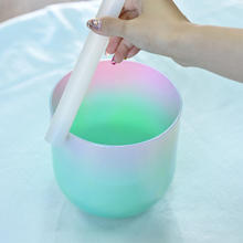 Load image into Gallery viewer, 1pc 6 Inch Dream Color Alchemy Clear Quartz Chakra Crystal Singing Bowl + FREE 2 Mallets and O-ring