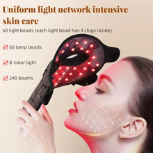 Load image into Gallery viewer, 8 Color Silicone LED Face &amp; Neck Mask Set — Photon Light Therapy for Skin Rejuvenation, Acne &amp; Anti-Aging