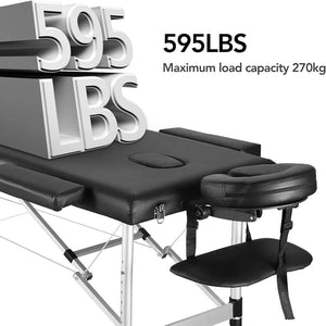 79 inch Portable Massage Table – Adjustable 3-Fold Spa Bed