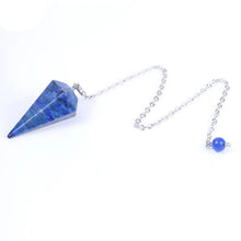 Load image into Gallery viewer, Natural Gemstone Crystal Hexagonal Pendulum