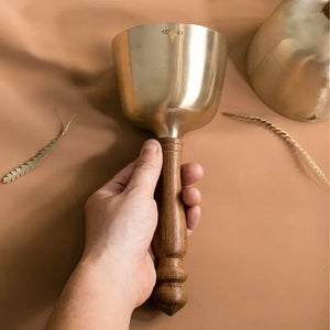 Nepal  Handheld Tibetan Singing Bowl + FREE Mallet and Pouch