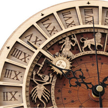 Load image into Gallery viewer, Zodiac Signs Wooden Wall Clock