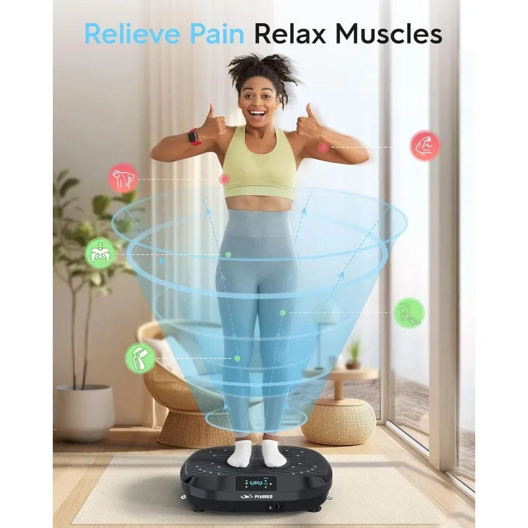 Vibration Plate- 4D & Oscillation Two Types Vibration Platform, Whole Body Workout Vibration Plate Exercise Machine