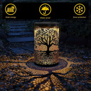 Solar LED Tree of Life Waterproof Hanging Lantern