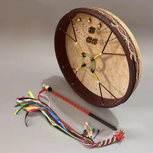 Load image into Gallery viewer, 30–50cm Sheepskin Shaman Drum + FREE Carrying Bag