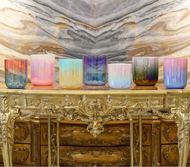 7pcs Dazzling Gradient Alchemy Crystal Singing Bowl Set + 2 FREE Carrying Cases