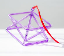 Load image into Gallery viewer, 7-10 Inch Purple Merkaba Crystal Singing Pyramid + FREE Case and Mallet
