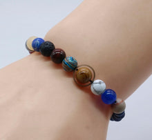 Load image into Gallery viewer, Natural Stone Solar System Bracelet