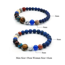 Load image into Gallery viewer, Natural Stone Solar System Bracelet