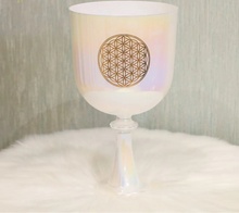 Load image into Gallery viewer, 432hz Flower of Life Crystal Singing Chalice + FREE Mallet and Carrying Case