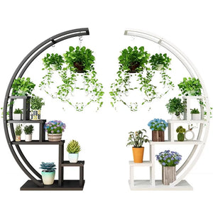 2 pcs Black & White Multi-Layer Stand Shelf