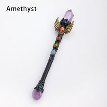 Load image into Gallery viewer, Natural Crystal Point Scepter Wand