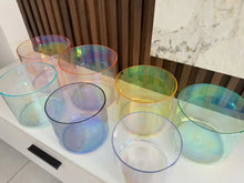 Load image into Gallery viewer, 6 inch Alchemy Set Crystal Clear Singing Bowl + FREE Carrying Bag