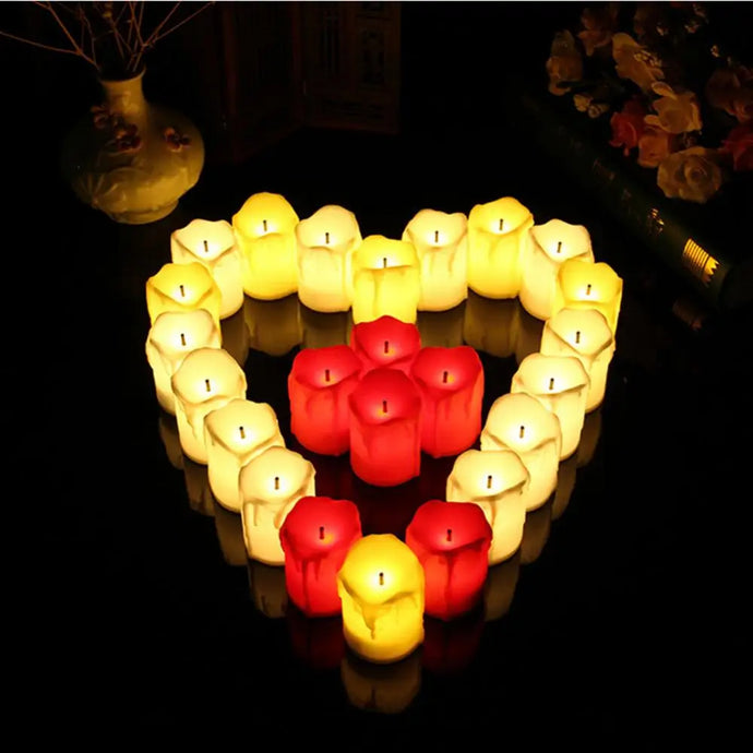 5pcs Solar LED Candles Flameless Flickering Tea Light