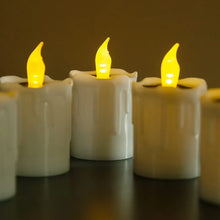 Load image into Gallery viewer, 6pcs Flameless Solar Tea Light Flickering Candles