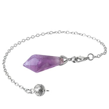 Load image into Gallery viewer, Natural Crystal Single-Point Hexagonal Pyramid Pendulum