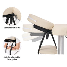 Load image into Gallery viewer, 84 inch Portable Massage Table – Adjustable 3-Fold Spa Bed