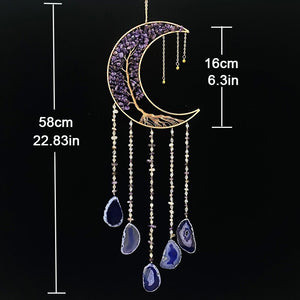 Agate Moon Dream Catcher